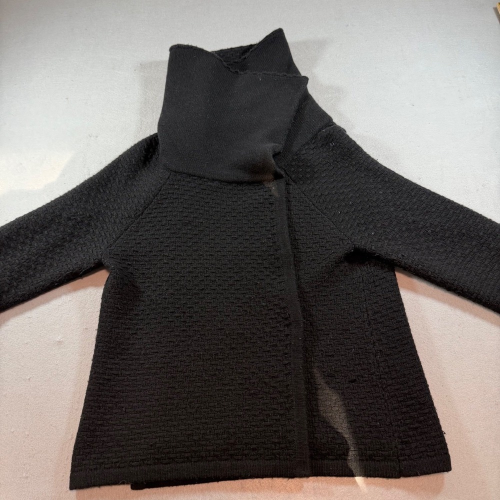 Banana Republic Merino Wool Cashmere Blend Funnel Neck Basketweave Sweater M